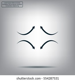 four arrows in different directions