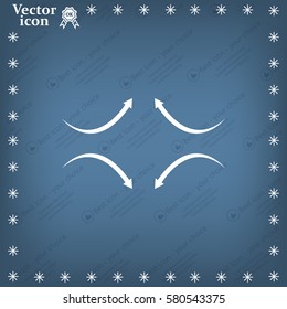four arrows in different directions
