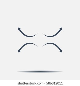 four arrows in different directions