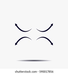 four arrows in different directions