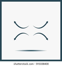 four arrows in different directions