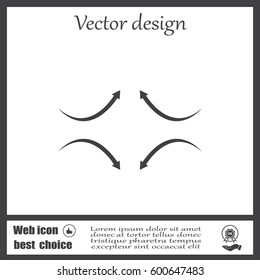 four arrows in different directions