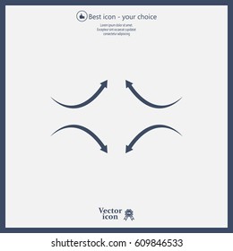 four arrows in different directions