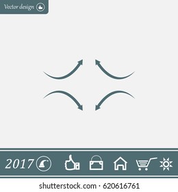 four arrows in different directions