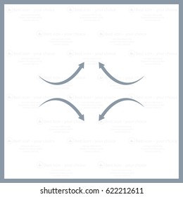 four arrows in different directions