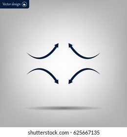 four arrows in different directions