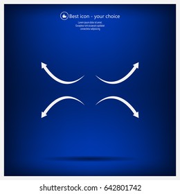 four arrows in different directions
