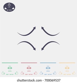 four arrows in different directions