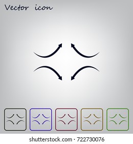 four arrows in different directions
