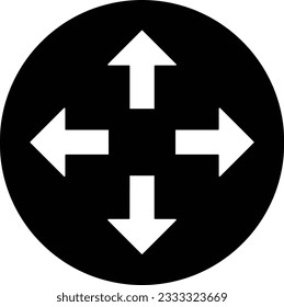 four arrows four arrows expand direction Glyph