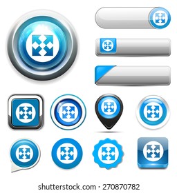 Four arrows pointing icon