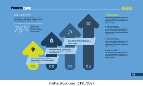 Four Arrows Slide Template