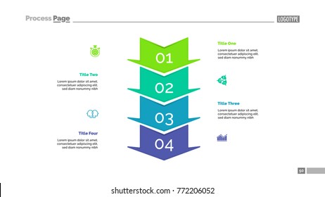 Four Arrows Slide Template