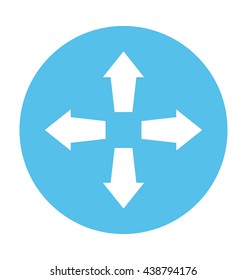 Four Arrows Vector Icon