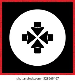 four arrows vector illustration