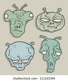 Four art aliens
