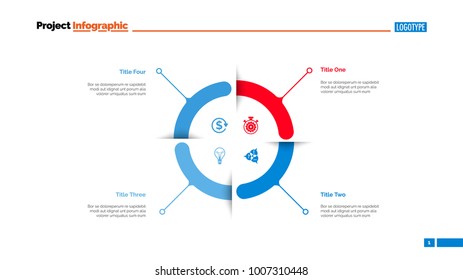 Four Aspects Circle Diagram Slide Template