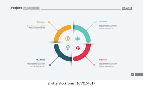 Four Aspects Circle Diagram Slide Template