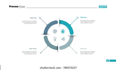 Four Aspects Circle Diagram Slide Template