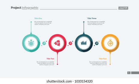 Four Aspects Flowchart Slide Template