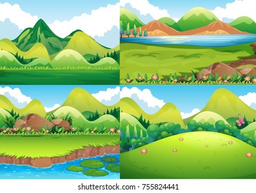 clipart of landforms