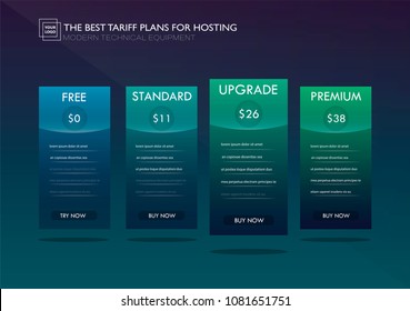 Price Comparison Modern Table Vector Illustration Stock Vector (Royalty ...