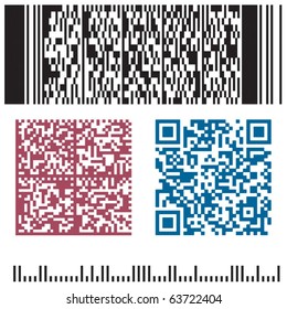 four bar code in a vector