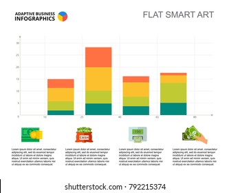 Four Bars Banking Chart Slide Template