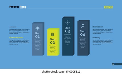 Four Bars Diagram Slide Template
