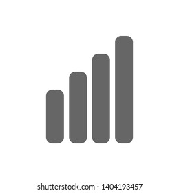 four bars for displaying phone network signal vector