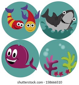 four beautiful icons of what sealife is