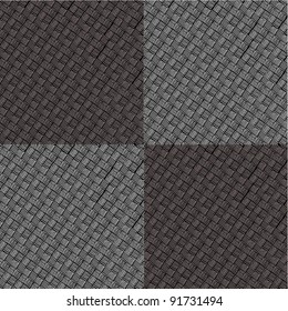 four black and grey pattern squares