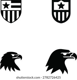 Four black silhouette showing two human figures separated by an equal sign representing equality fairness justice balance and social parity on white background