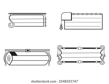 four black and white name box design for wedding invitation envelope