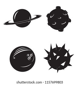Four Black and White Planets