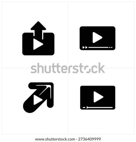 Four Black and White Playback and Upload in Grid Layout