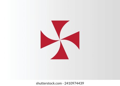 Vector de diseño de logotipo de cuatro cuchillas