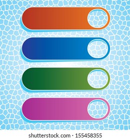 Four Blank Door Tag