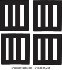 four box like cage kind of windows
