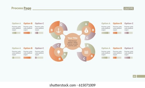 Four Branches Mind Map Slide Template