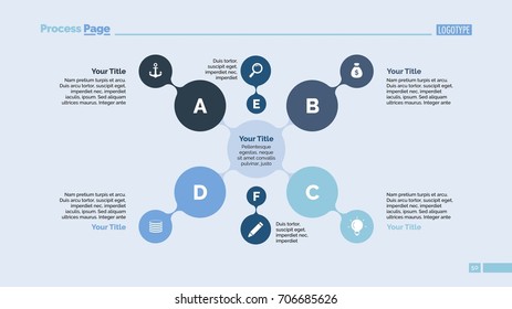 Four Branches Mind Map Slide Template