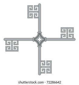 Four Bremen keys conjoined in hub
