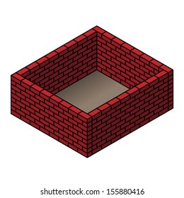 Four brick walls.
