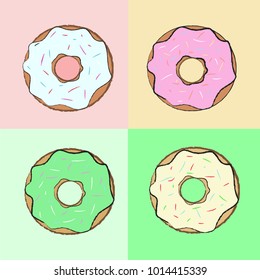 four bright donut