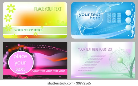 four cards for party