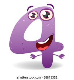 Four - Cartoon Character