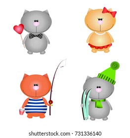 Four cats