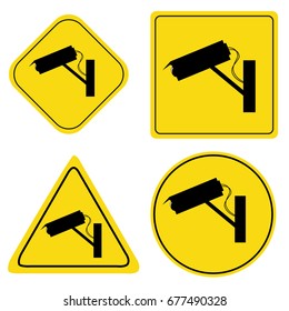 Four of CCTV Sign
