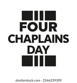 Four chaplains Day Background Template design for Poster or Banner
