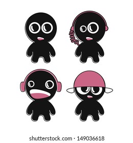 Four characters